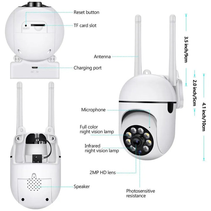 Sammy Jackson™ Kamera WiFi | Monitoruj wszystko ze swojego smartfona