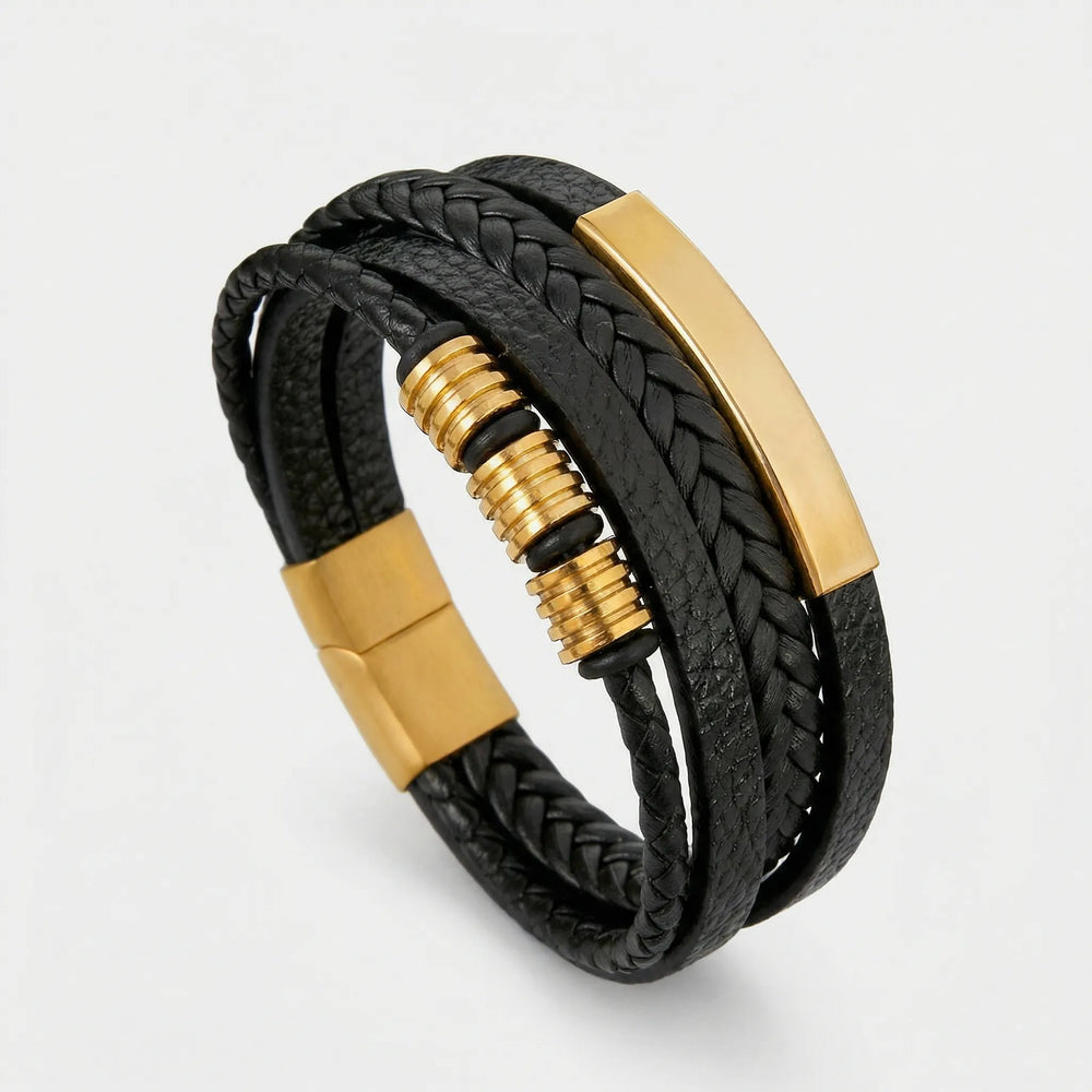 Mehrlagiges Geflochtenes Armband Im Vintage-Stil - Seth