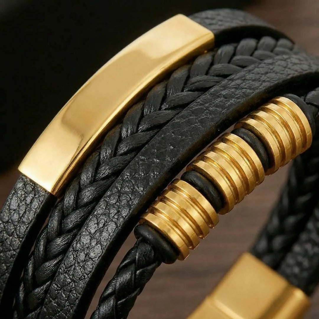 Mehrlagiges Geflochtenes Armband Im Vintage-Stil - Seth