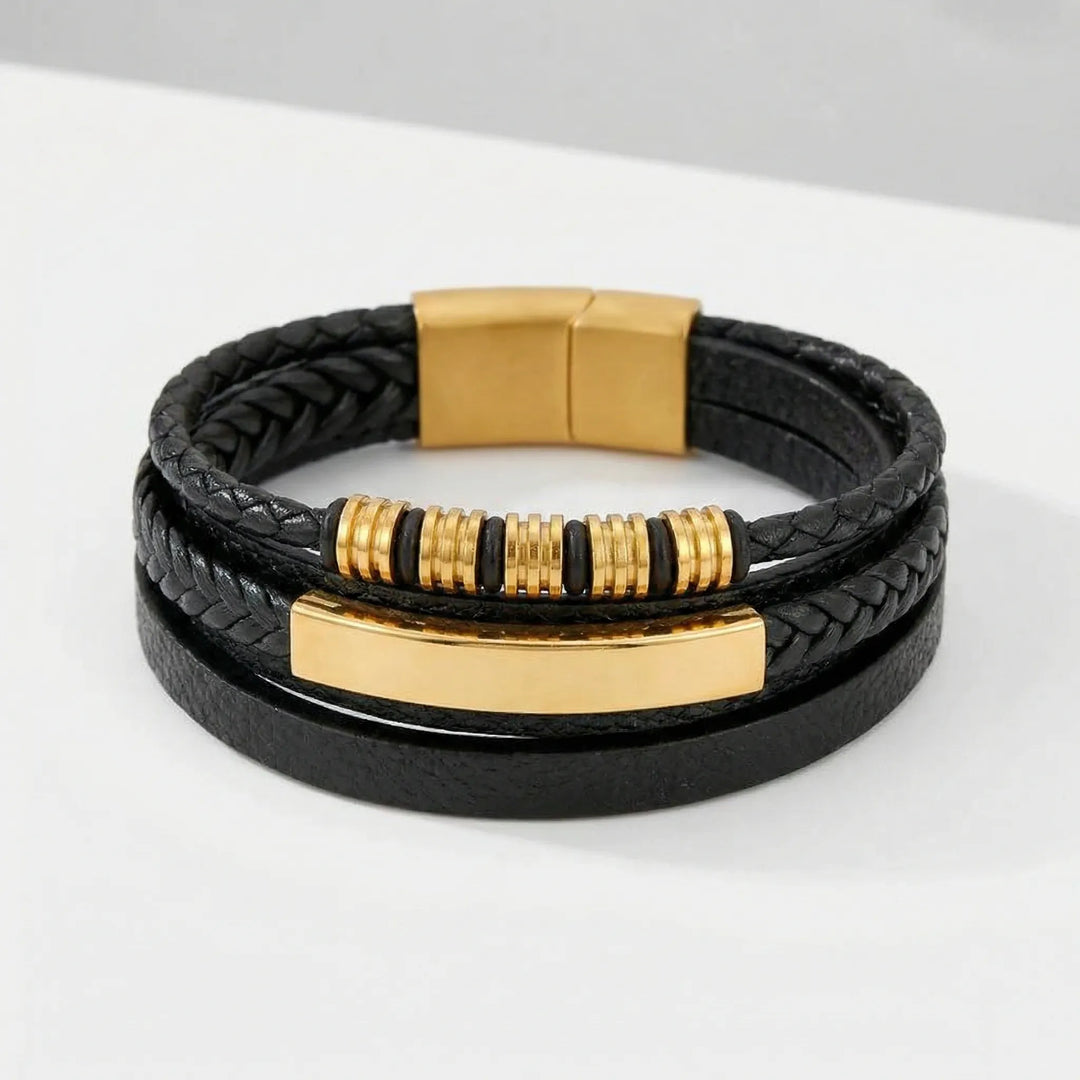 Mehrlagiges Geflochtenes Armband Im Vintage-Stil - Seth