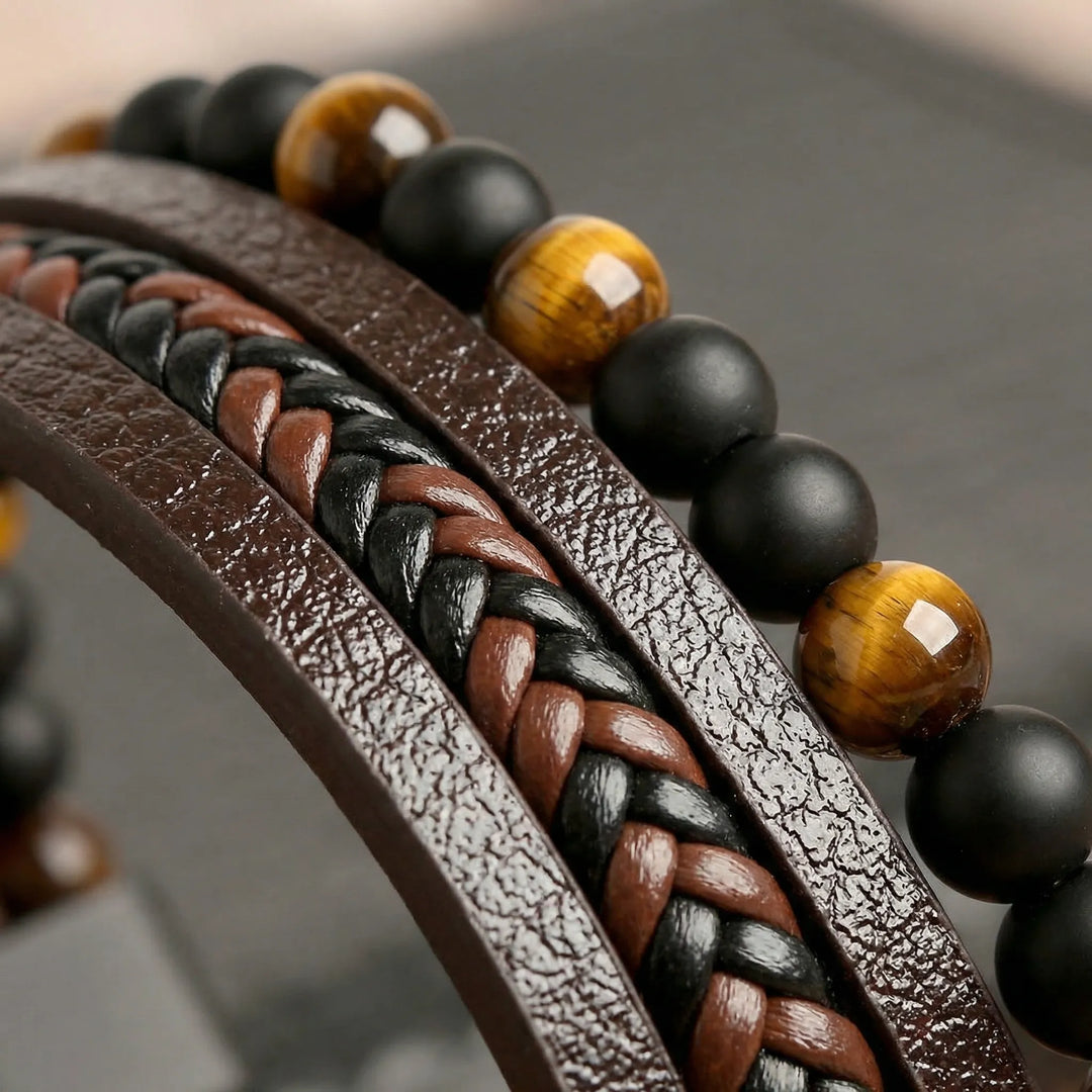 Mehrreihiges Herrenarmband - Jari