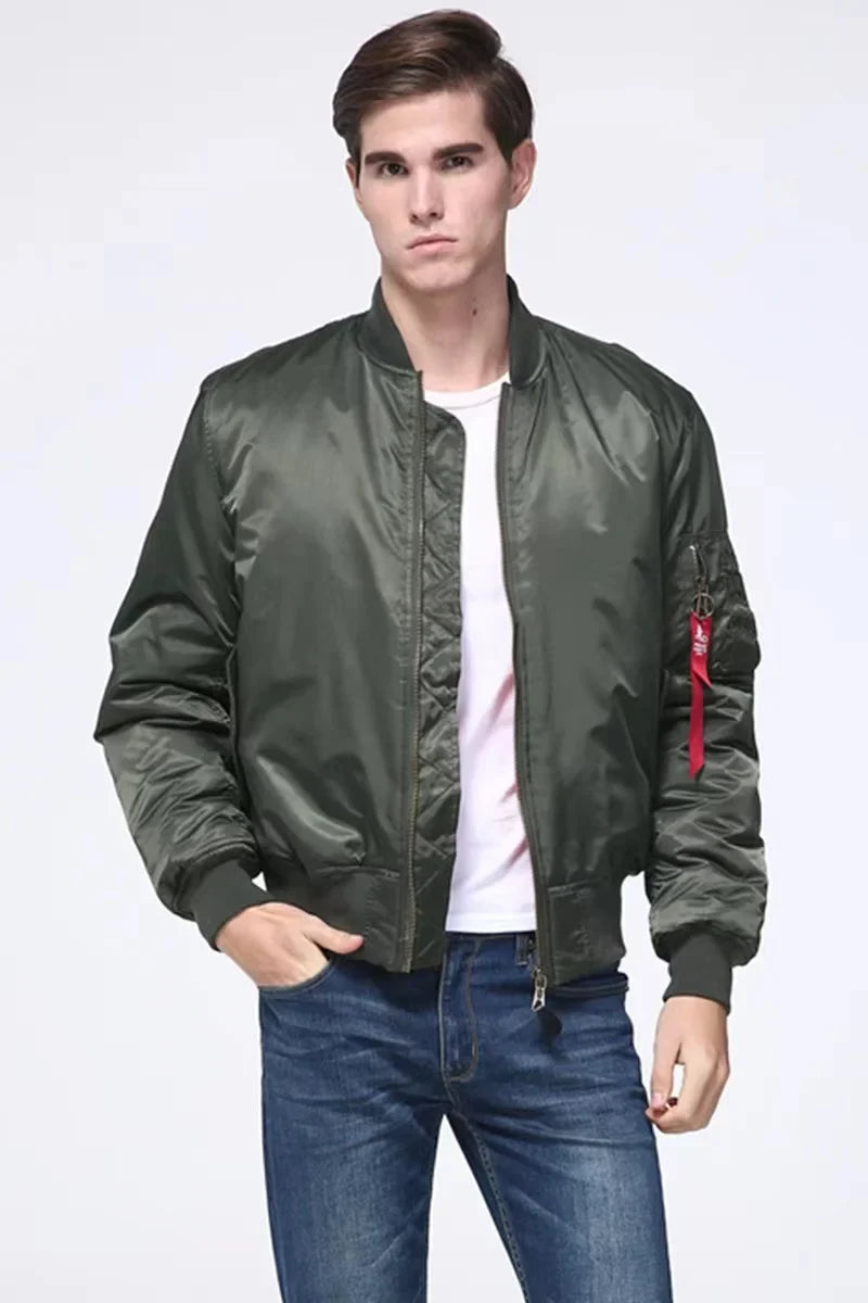 Unisex Premium kurtka bomber z zamkiem - Alex