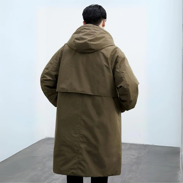Men's Classic Parka Trench Coat - Armando