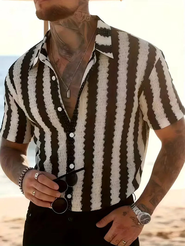 Men's Patterned Short Sleeve Shirt - Alex