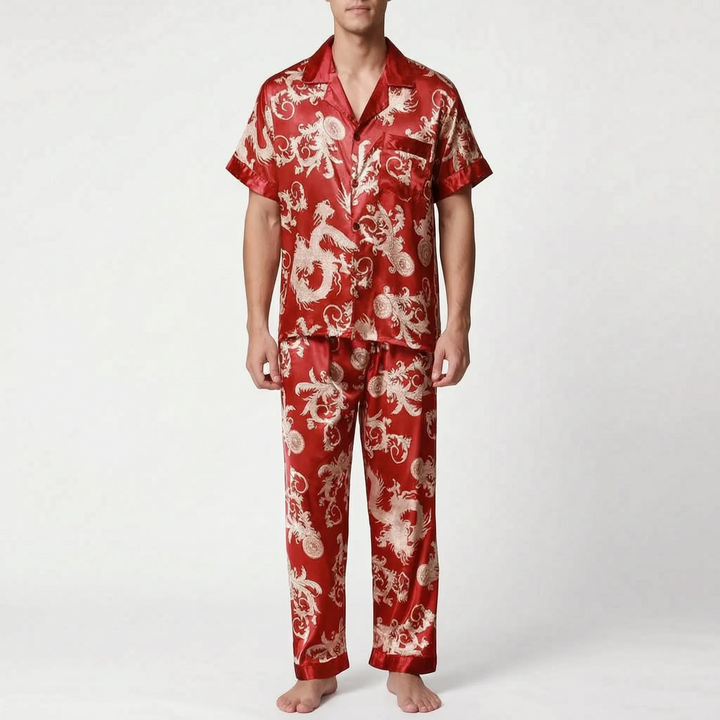 Men's Printed Short-Sleeve Pyjama Set - Hector