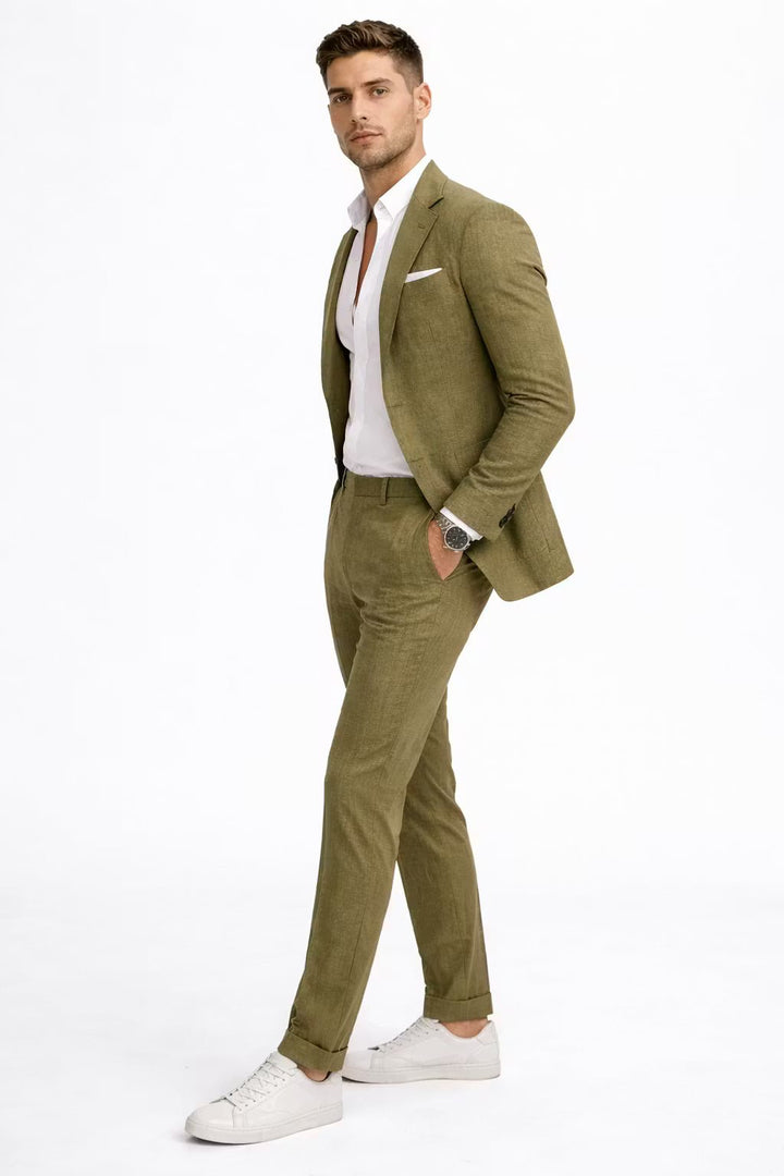 Men's Textured Two-Piece Suit - Eric
