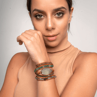 Detoxifying Fluorite Wrap Bracelet - Iris