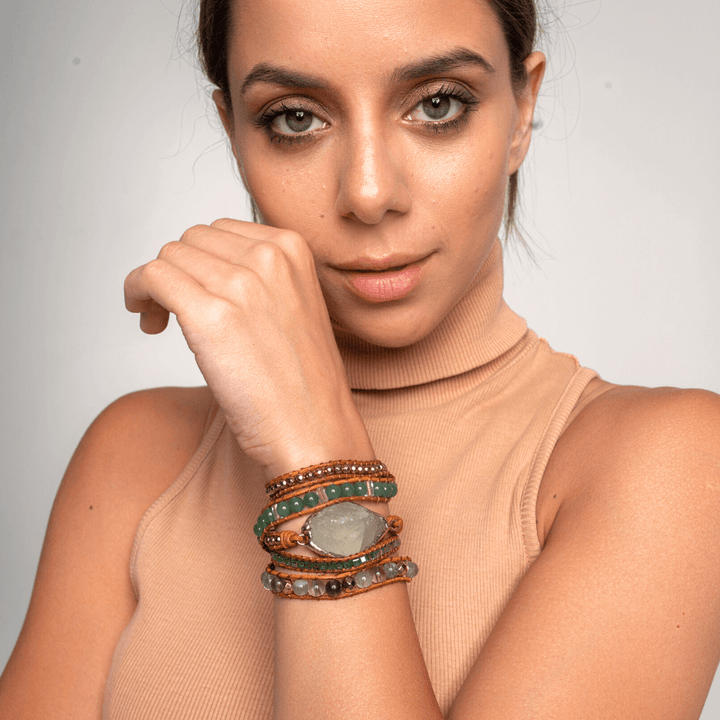 Detoxifying Fluorite Wrap Bracelet - Iris
