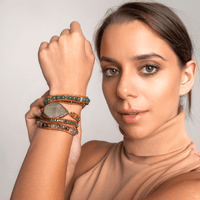 Detoxifying Fluorite Wrap Bracelet - Iris