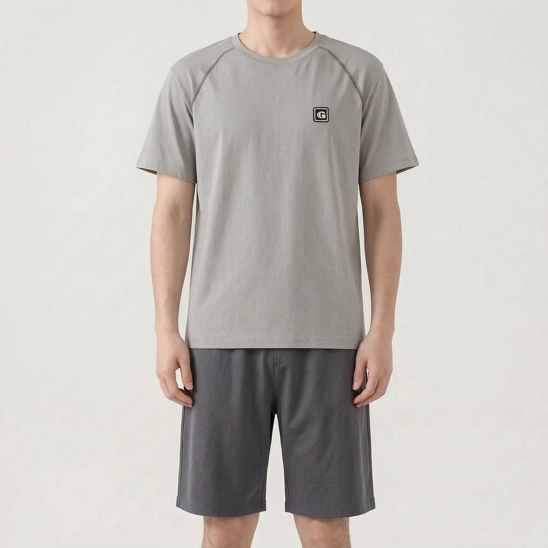 Mens Shorts And T Shirt Pyjama Set - Todd