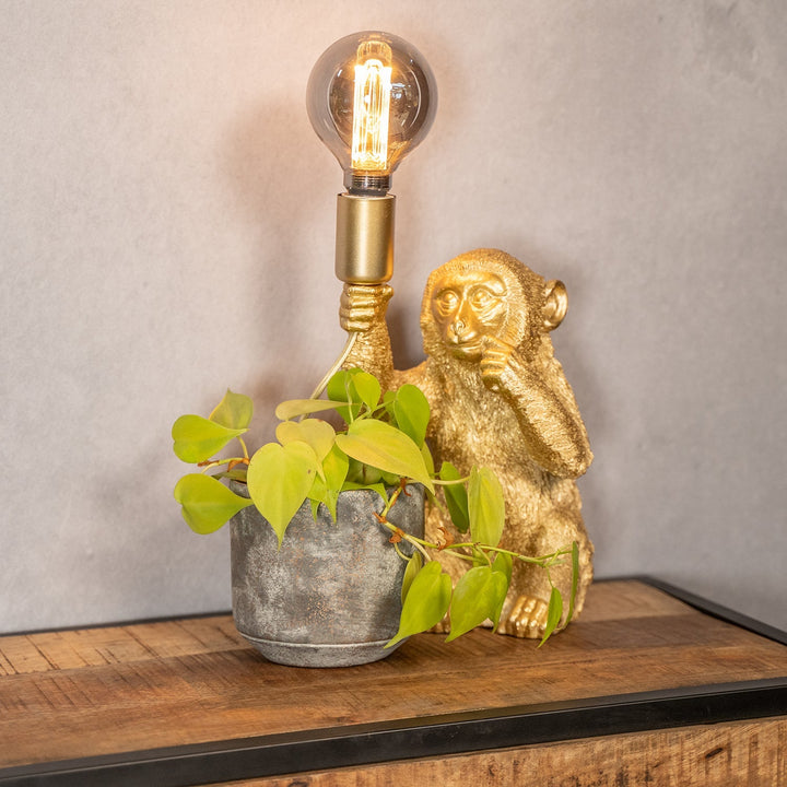 Luxury Golden Monkey Table Lamp - GoldenChimp
