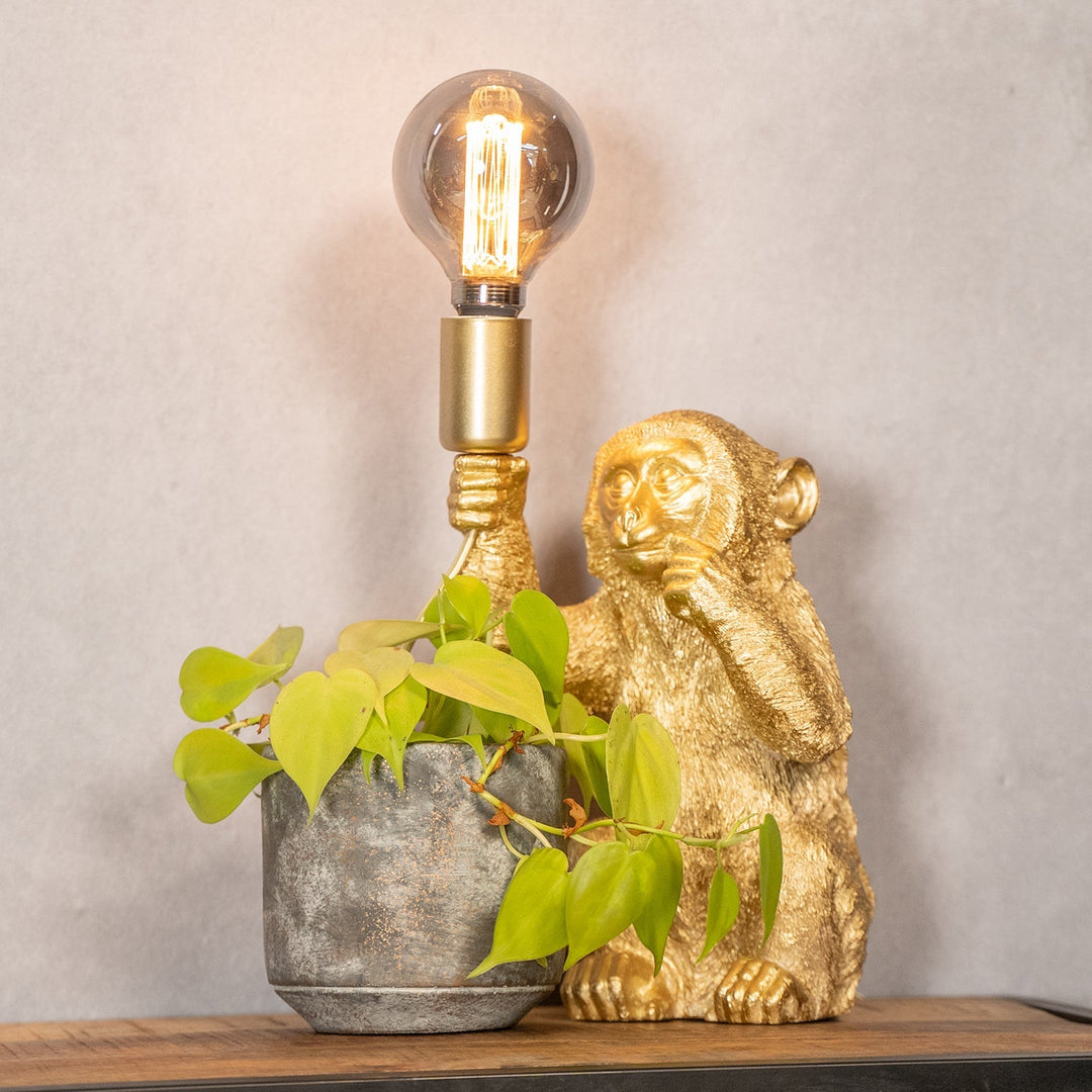 Luxury Golden Monkey Table Lamp - GoldenChimp