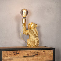 Luxury Golden Monkey Table Lamp - GoldenChimp