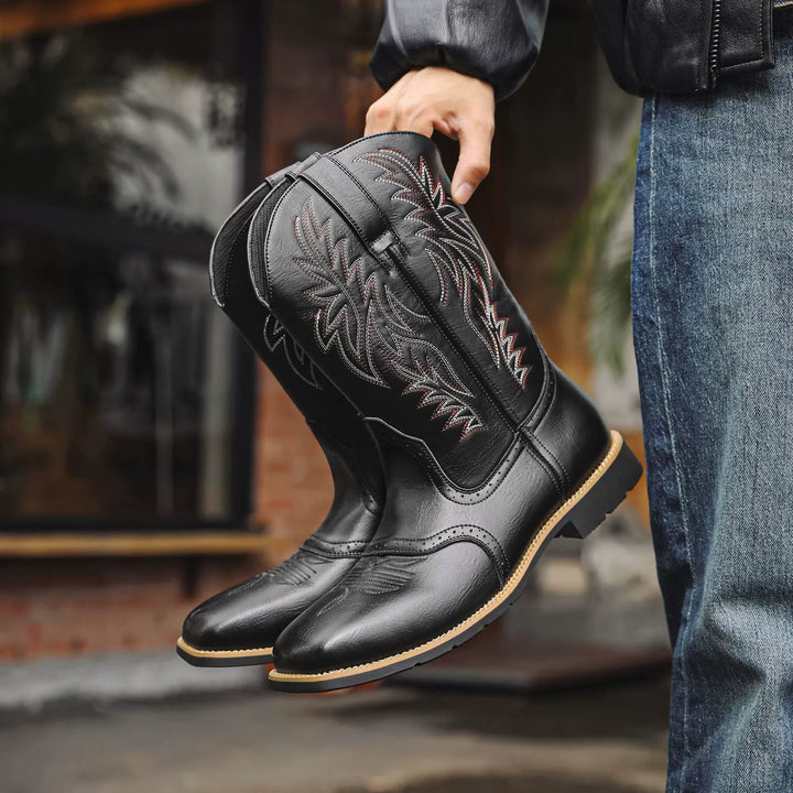 Mid-Calf Cowboy-Style Boot - Ismael