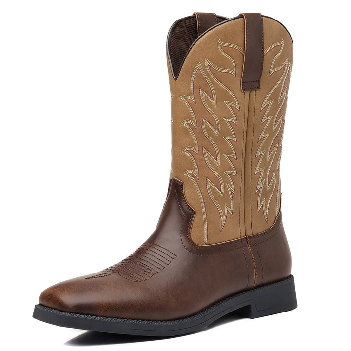 Mid-Calf Cowboy-Style Boot - Ismael