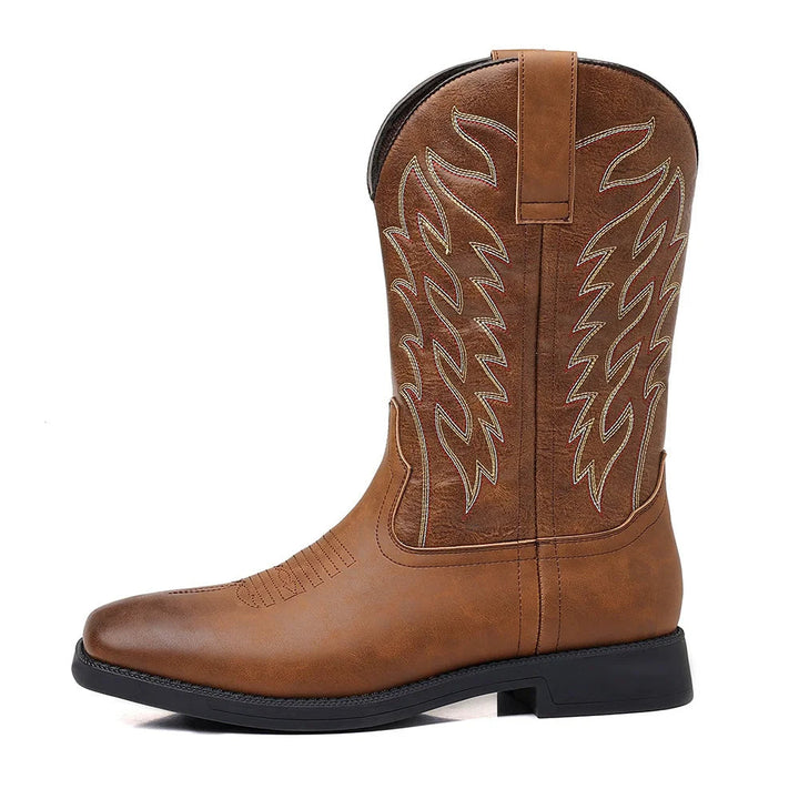 Mid-Calf Cowboy-Style Boot - Ismael