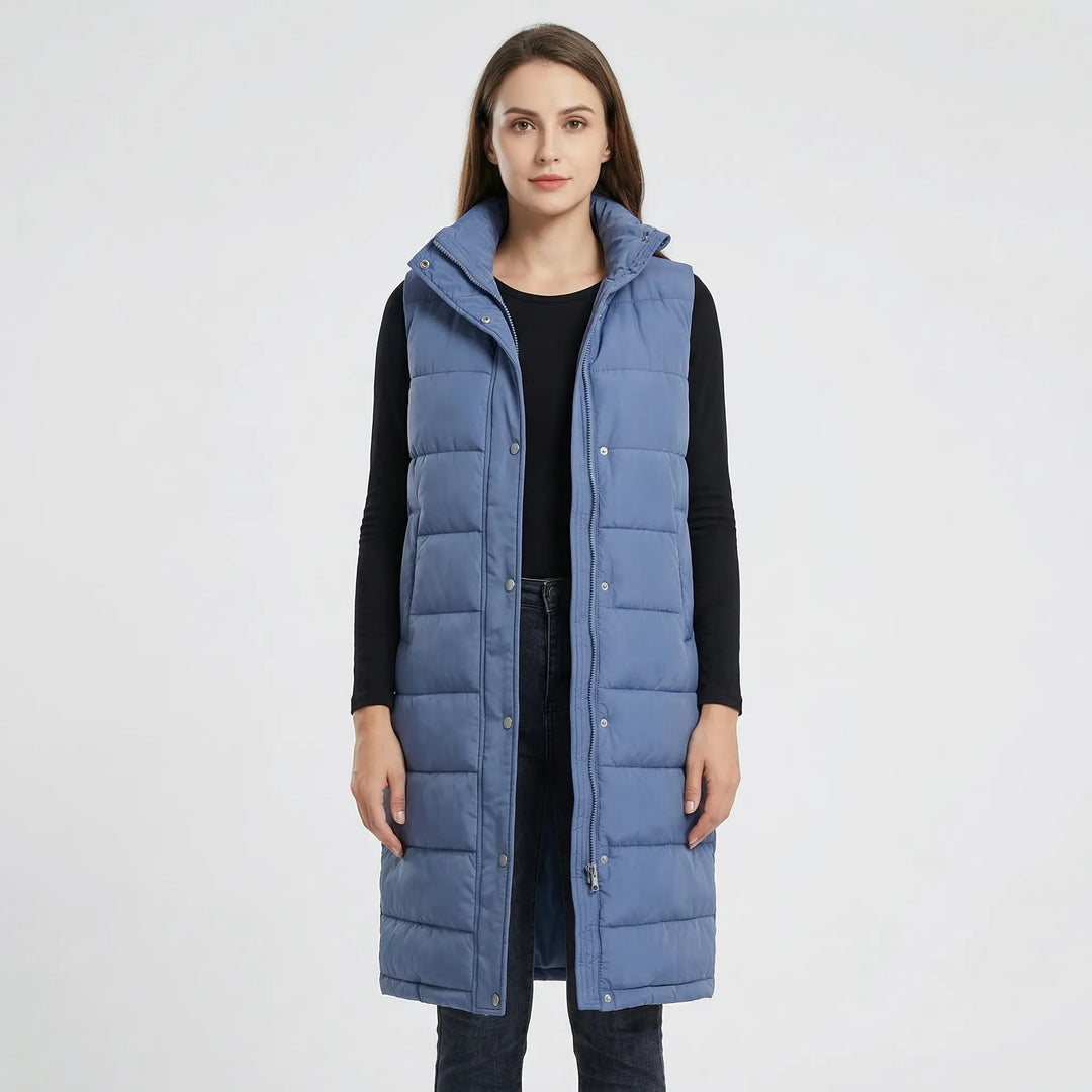 Midi-Length Insulated Body Warmer - Hazel