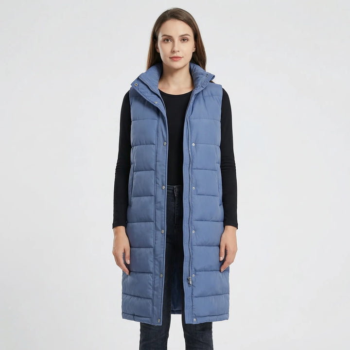 Midi-Length Insulated Body Warmer - Hazel
