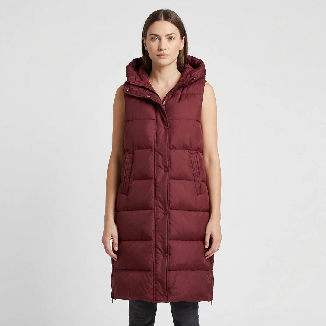 Midi-Length Insulated Body Warmer - Hazel