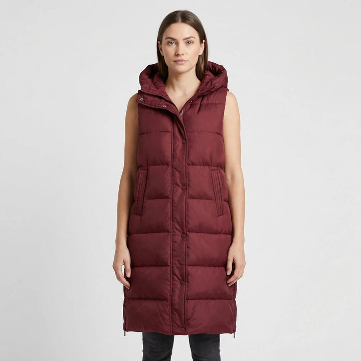 Midi-Length Insulated Body Warmer - Hazel