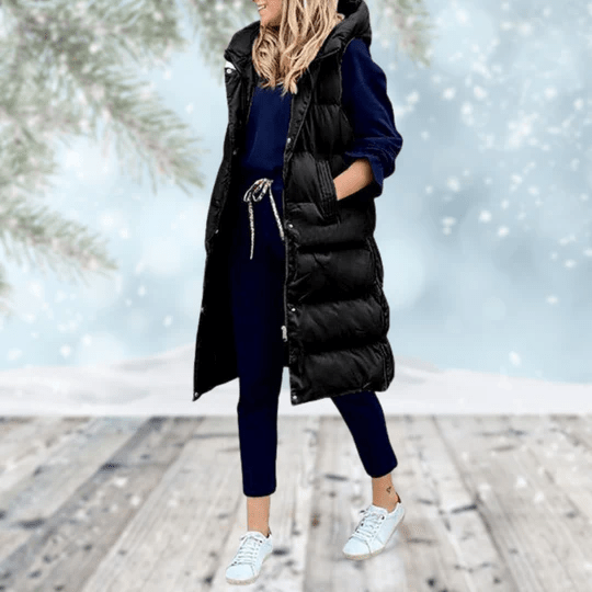 Midi-Length Insulated Body Warmer - Hazel