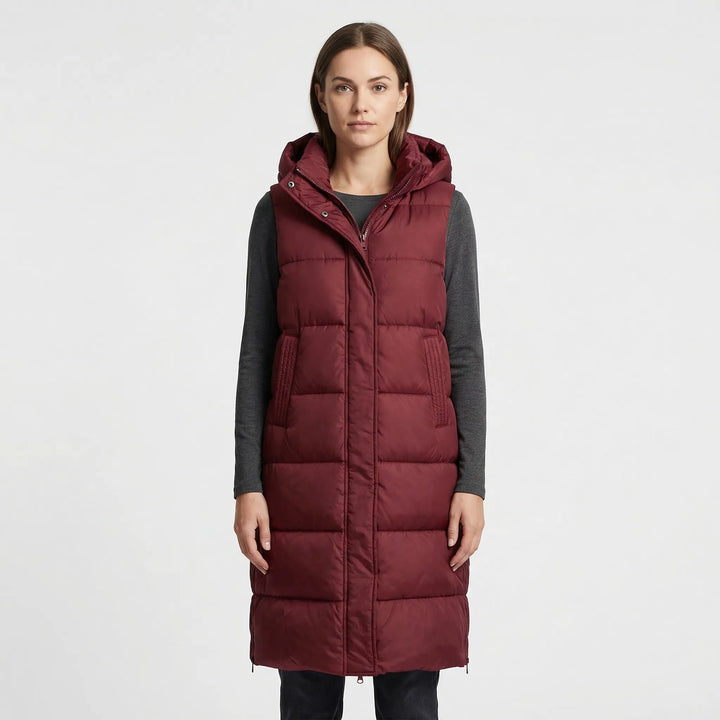 Midi-Length Insulated Body Warmer - Hazel