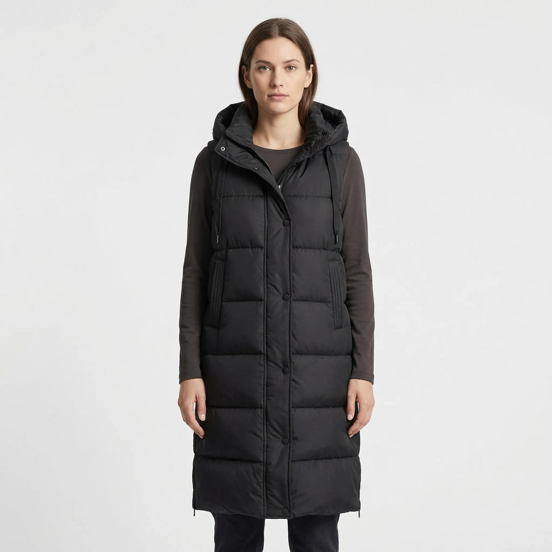 Midi-Length Insulated Body Warmer - Hazel