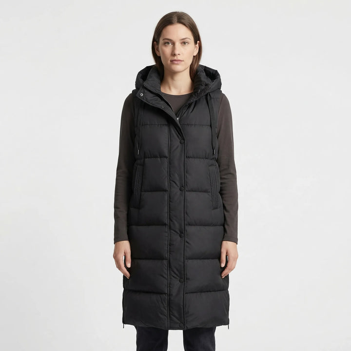 Midi-Length Insulated Body Warmer - Hazel