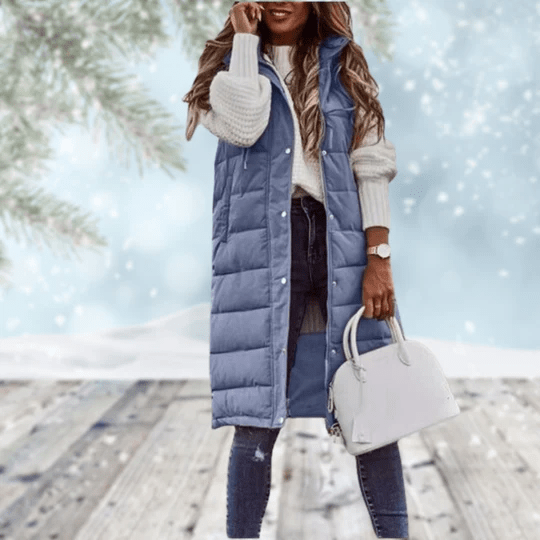 Midi-Length Insulated Body Warmer - Hazel
