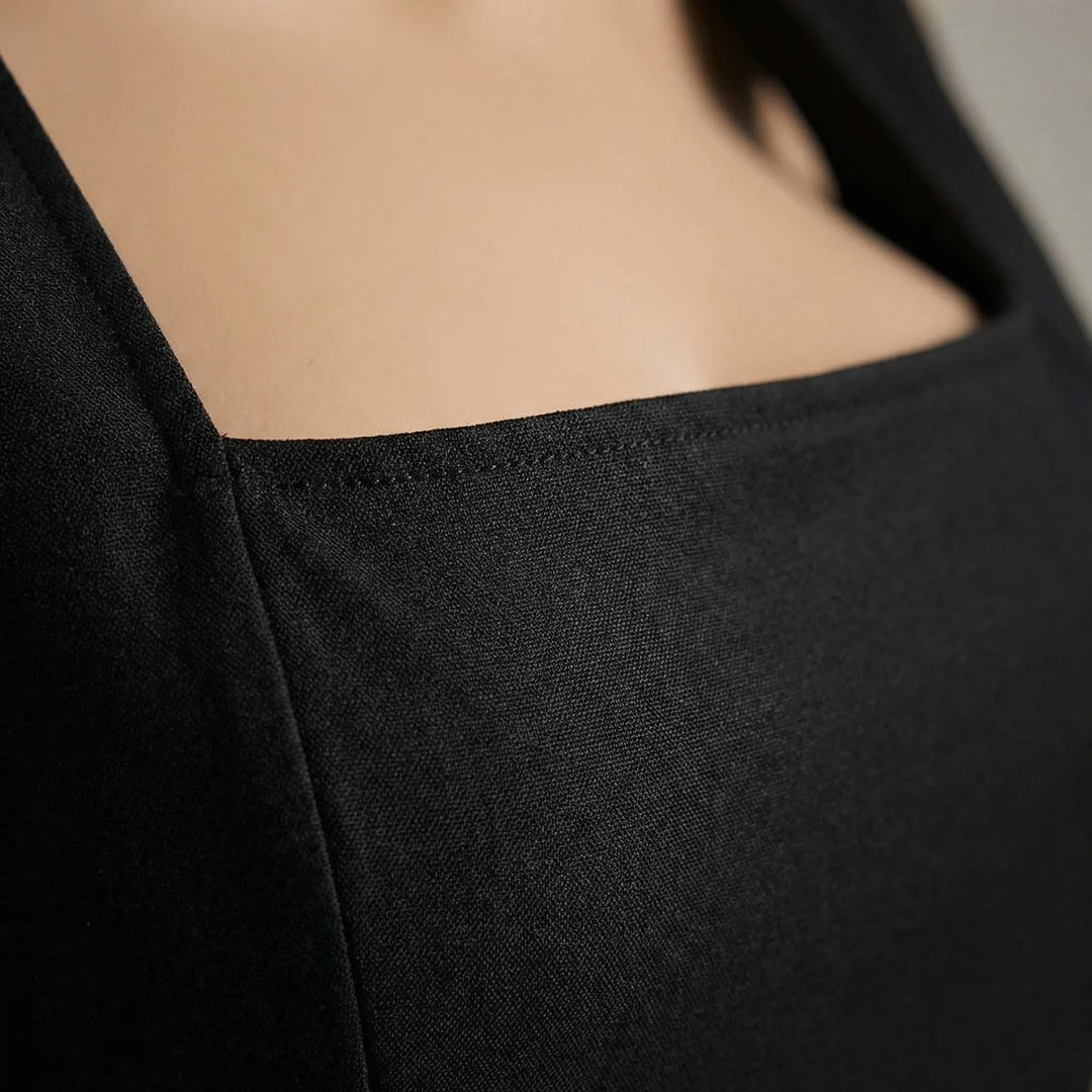 Midi Kleid Mit Hoher Taille - Sofie