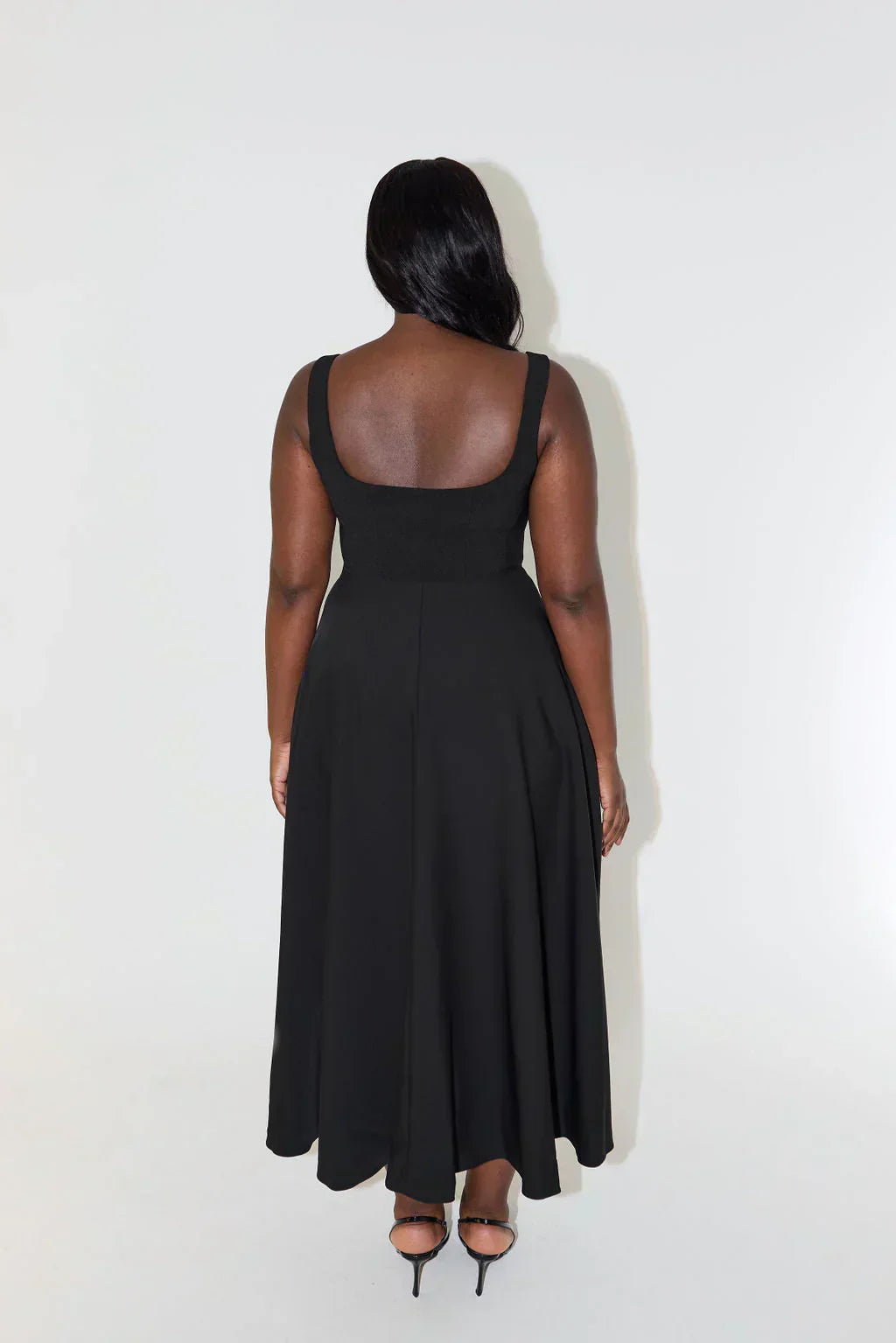 Midi Kleid Mit Hoher Taille - Sofie