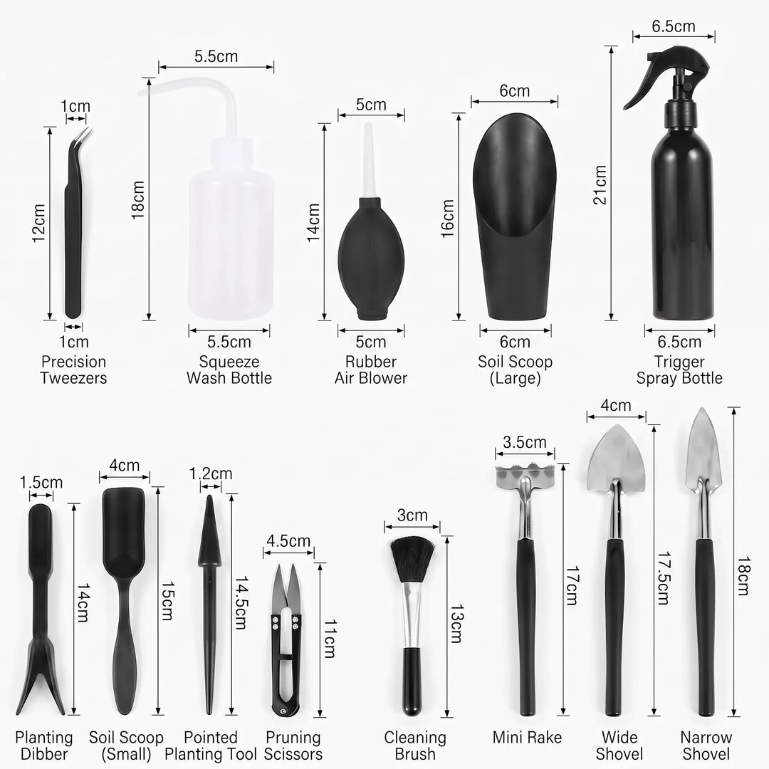 Miniature Indoor Gardening Tool Set - Bonsura