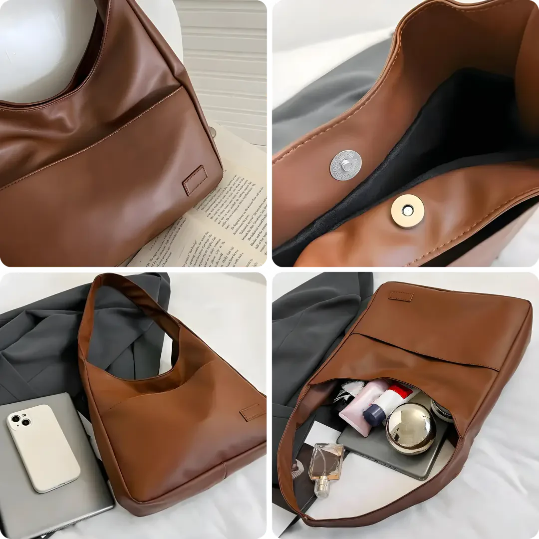 Vegan Leather Shoulder Bag for Women - Noor