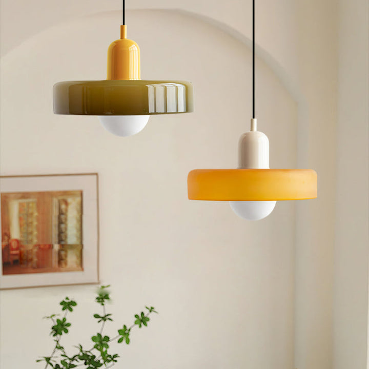 Colored Glass Pendant Lamp - BauLume