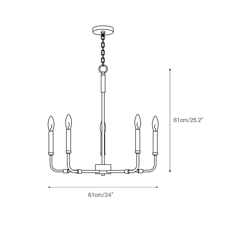 Modern Multi-Arm Candle Style Chandelier - Glemdia
