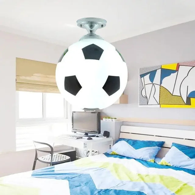 Playful Soccer Ceiling Lamp - GoalBright