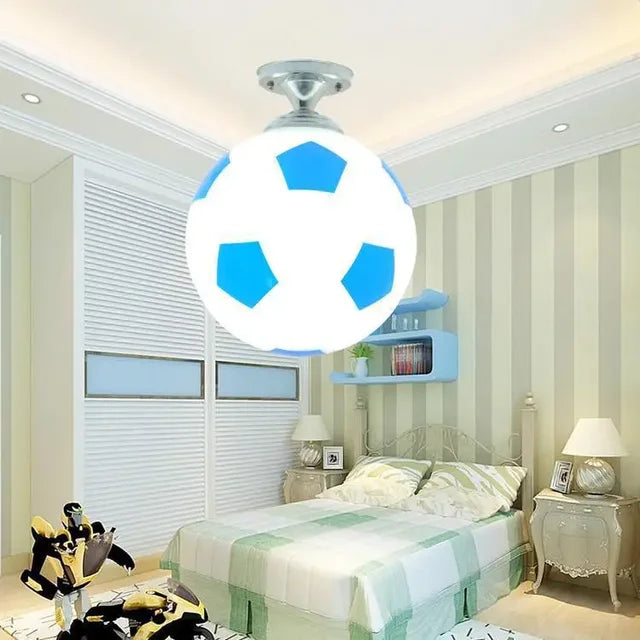 Playful Soccer Ceiling Lamp - GoalBright