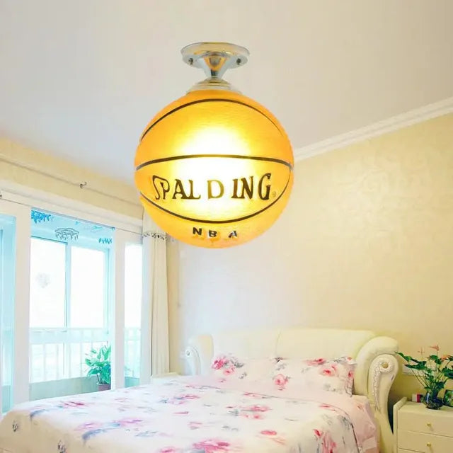 Playful Soccer Ceiling Lamp - GoalBright