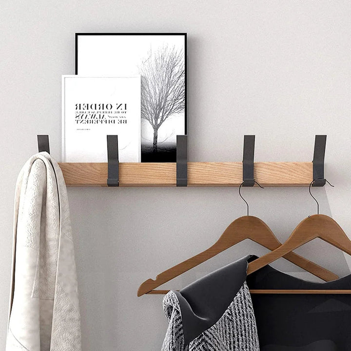 Wall Coat Rack with Movable Hooks – Nordhook