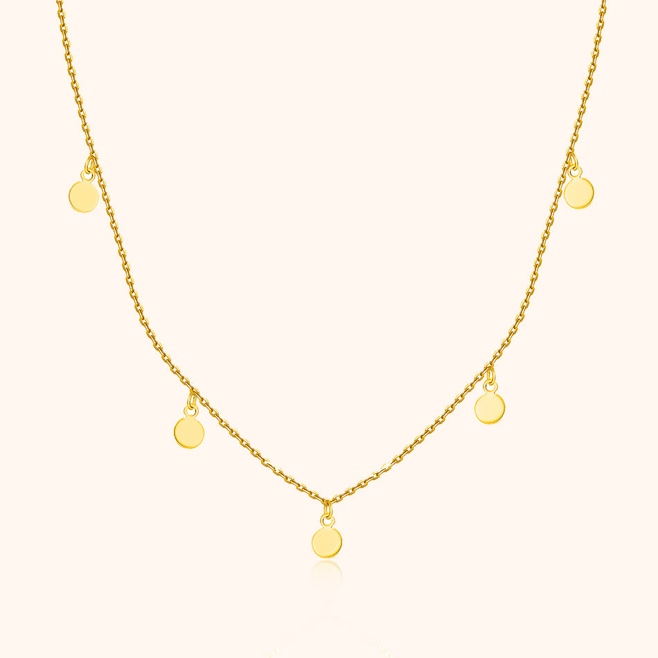 Necklace with Small Circles - Aylin