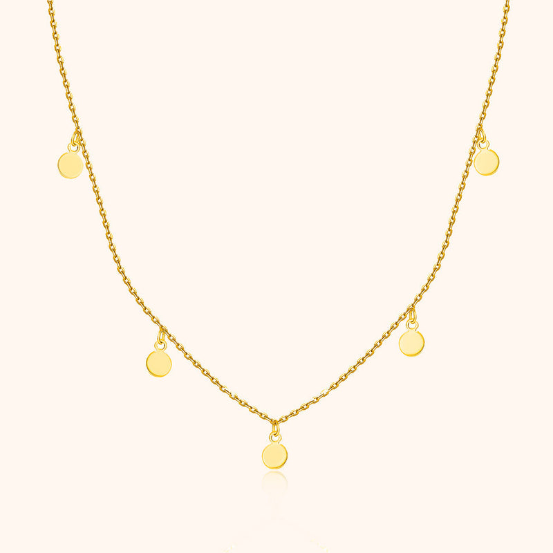 Necklace with Small Circles - Aylin