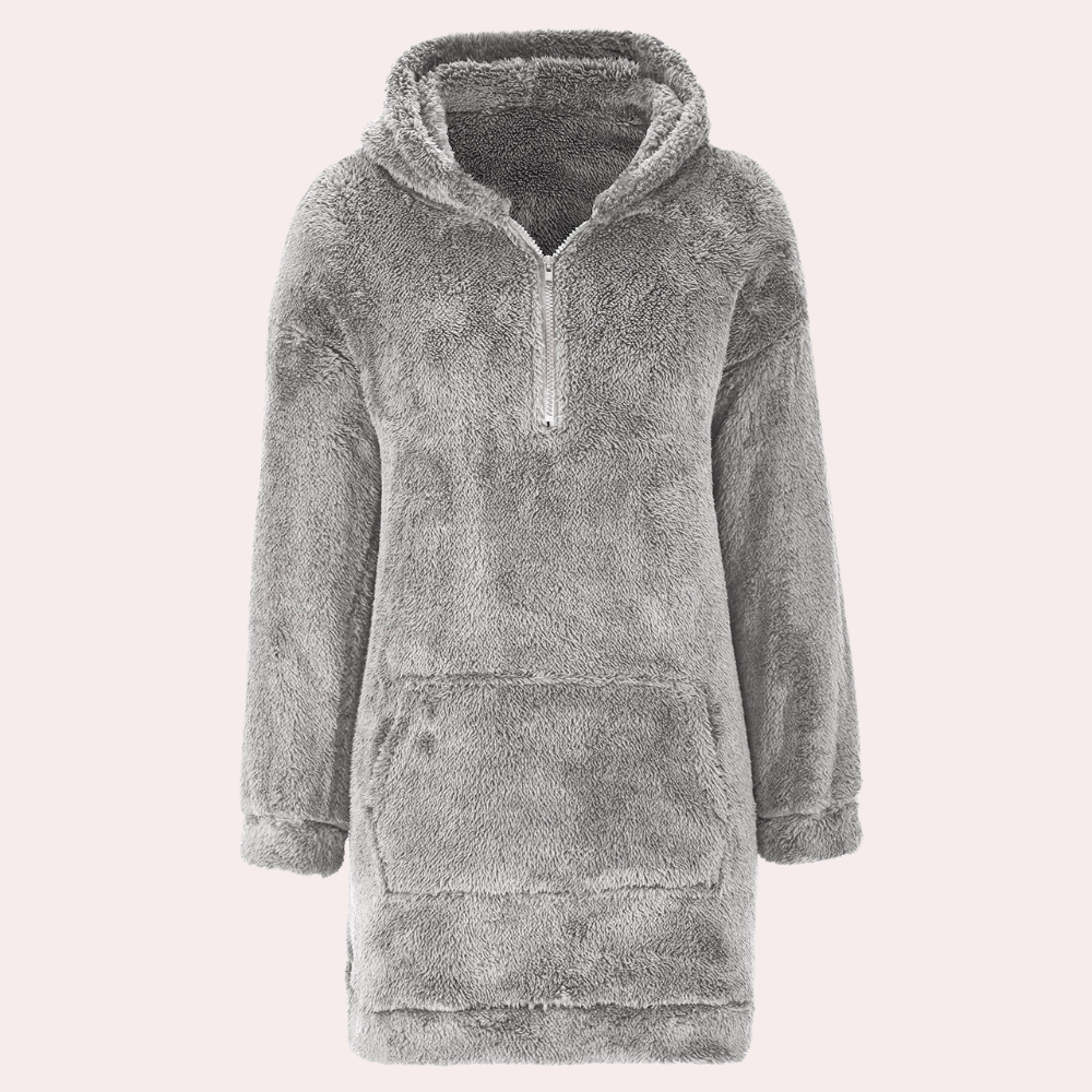 Soft Warm Winter Sweater with Zipper for Women - Maëlle
