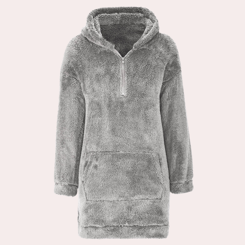 Soft Warm Winter Sweater with Zipper for Women - Maëlle