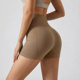 Naadloze Taille Hoge Sportshorts - Eleanor