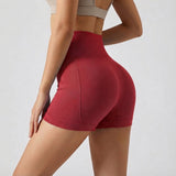 Naadloze Taille Hoge Sportshorts - Eleanor