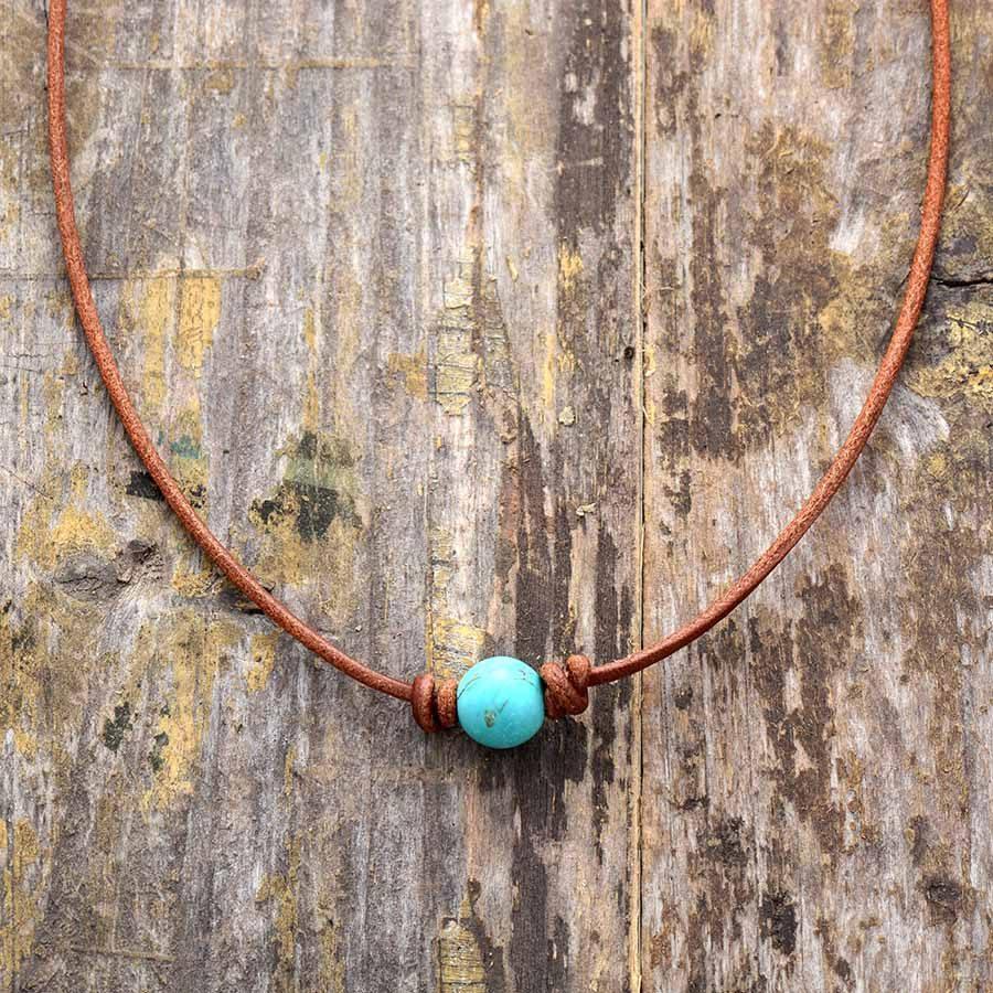 Waardevolle Turkoois Choker Ketting – Calista