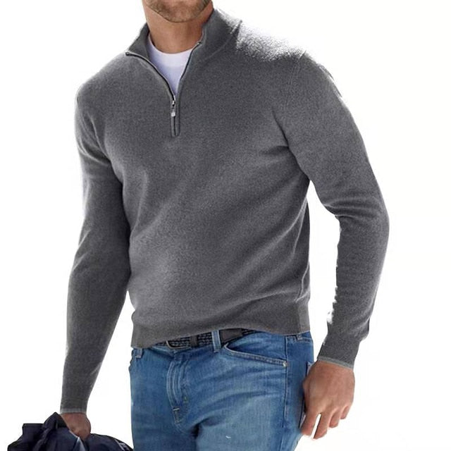 Sweter męski Merino z dekoltem w serek - Torino