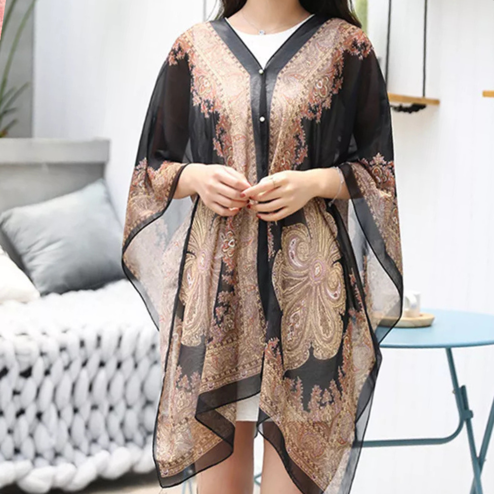 Versatile Poncho Scarf for Women - Mira