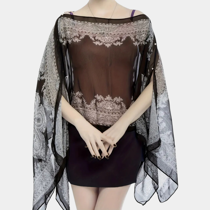 Versatile Poncho Scarf for Women - Mira