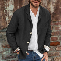 Light cotton-linen men's jacket – Lennart